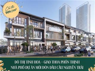 Bán nhà phố 80m2 the greenery 2  giá 5,2 tỷ xây 3,5 tầng  đại lộ cầu nguyễn trãi