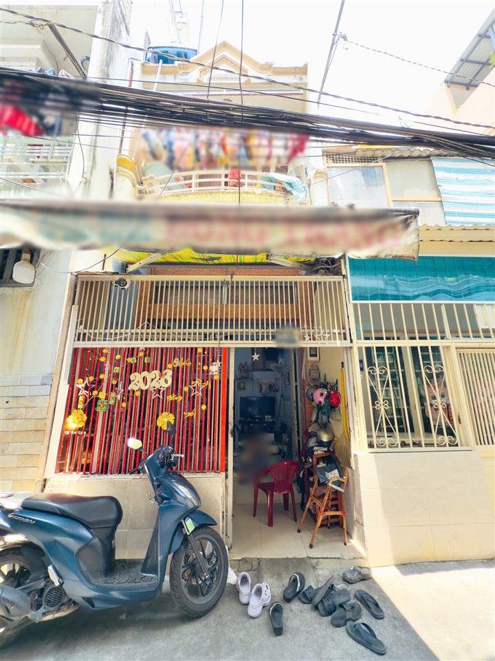 Nhà 2mặt hẻm trước sau lửng, lầu Âu Dương Lân P3Q8
