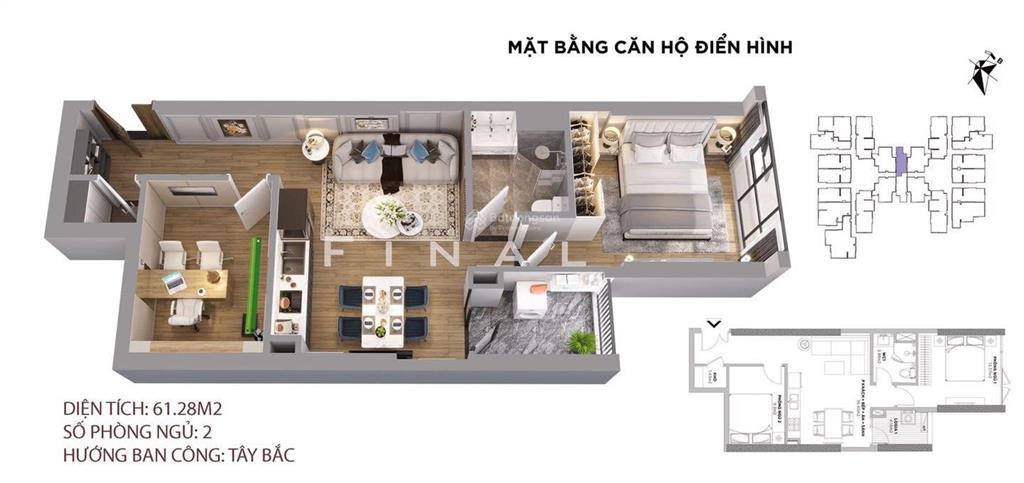 9 tỷ chính chủ bán căn 2 ngủ brg 25 lê văn lương full đồ xịn.có sổ, slot oto , bc đông nam
