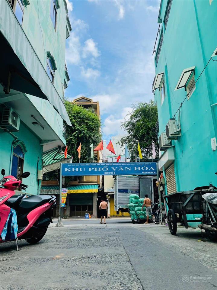 Bán nhà phan văn trị, q5, ngang 4m5 giảm còn 4ty8, 3 căn ra oto, 4 tầng cứng cáp đẹp