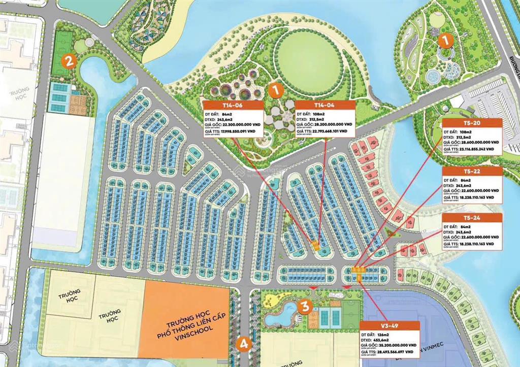 Nhà phố manhattan 9x12m 108m2 22,7 tỷ ký trực tiếp cdt  bằng giá sang nhượng