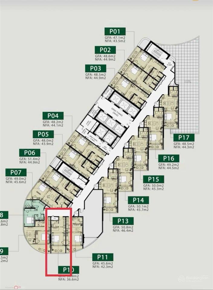 Bán căn hộ the paramount libera nha trang tầng 27 view biển, 3.1 tỷ