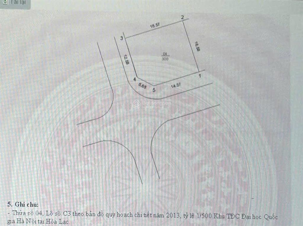 Siêu phẩm 300m2 lô góc tdc đại học quốc gia