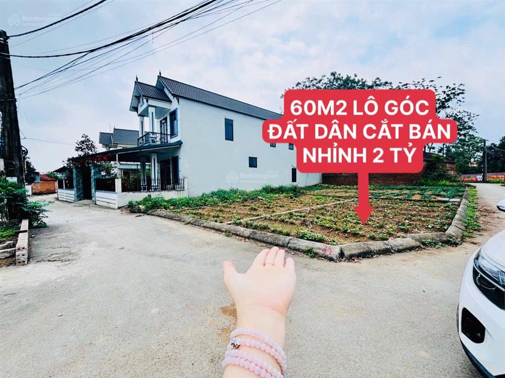 Tài chính nhỉnh 2tỷ có ngay lô góc 60m2 gần công nghệ cao hoà lạc