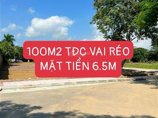 100m2 tđc vai réo mặt tiền 6.5m giá tốt bán sớm