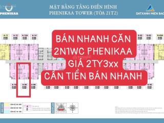 [ cắt lỗ ] giá #2ty3xx 2ngủ 1wc chung cư phenikaa 2
