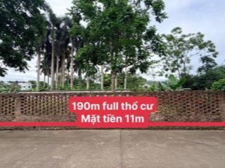 Đất dân cắt ra bán 190m full thổ cư mặt tiền rộng 11m