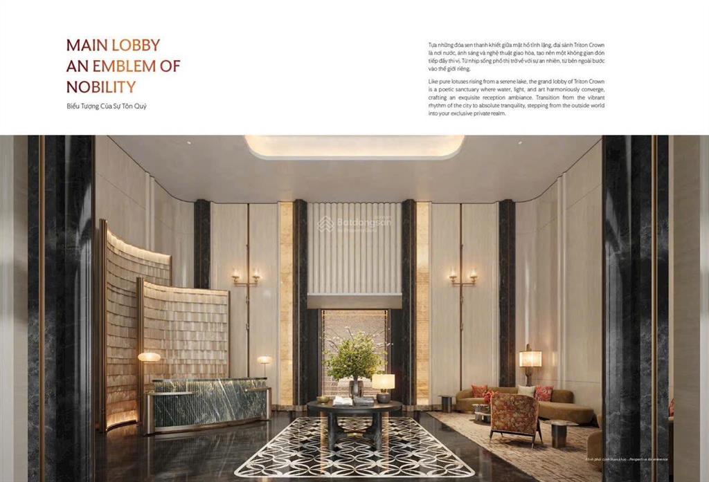 Mở bán đợt 1 triton crown phú mỹ hưng  thiết kế sân vườn  view hồ bán nguyệt  giá gốc cđt