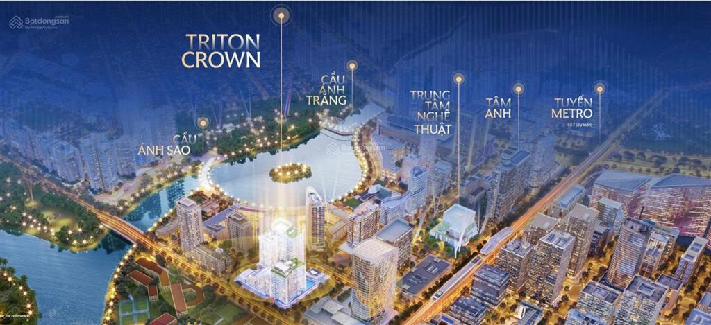 Mở bán đợt 1 triton crown phú mỹ hưng  view sông, hồ bán nguyệt  giá chỉ từ 13 tỷ
