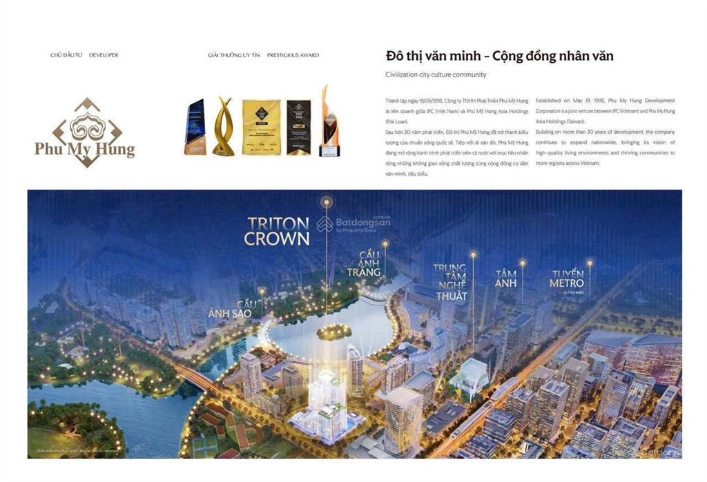 Mở bán căn hộ triton crown phú mỹ hưng  thiết kế sân vườn tuyệt đẹp  giá gốc trực tiếp cđt