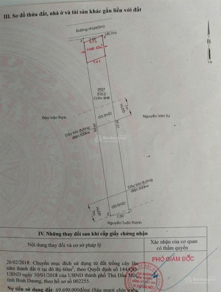 Sốc giảm giá bán gấp 516m² đất mặt tiền dx124 phường tân an cũ giá chỉ 2,3 tỷ còn thương lượng