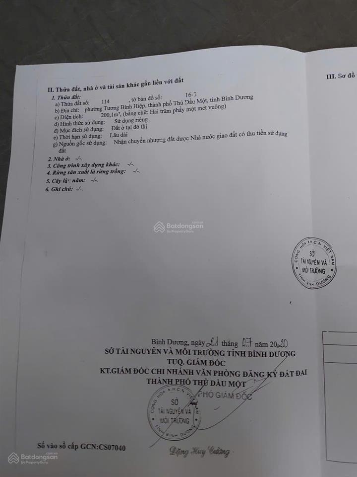 Bán lô đất đường số 2 khu dân cư tương bình hiệp ngang 7,5m vị trí đẹp dân cư đông kín