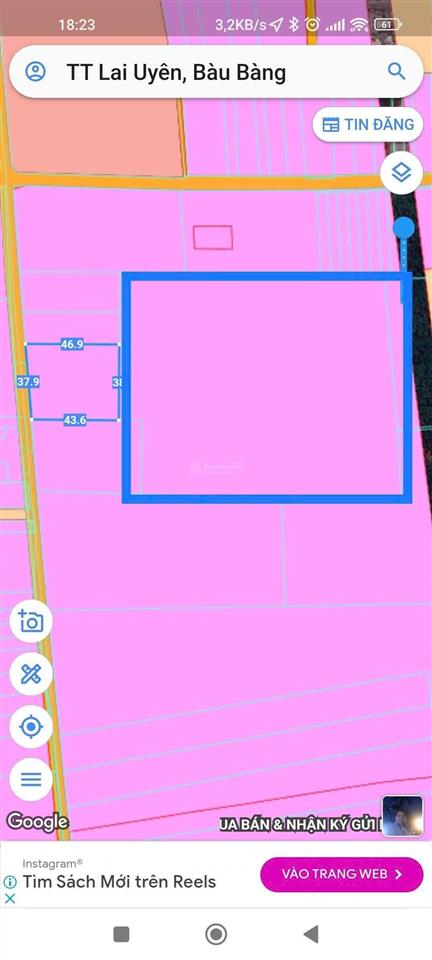 Bán 1,6ha đất lai uyên, bàu bàng nằm sát quốc lộ 13 đường nhựa 10m thông ra tạo lực bắc tân uyênbb