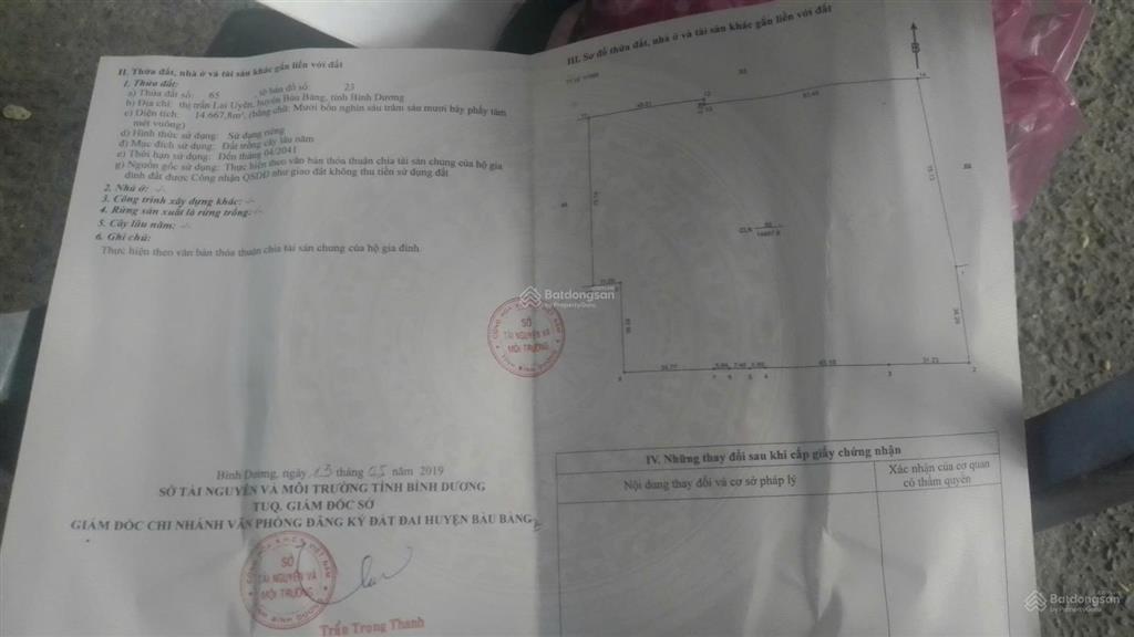 Bán 1,6ha đất lai uyên, bàu bàng nằm sát quốc lộ 13 đường nhựa 10m thông ra tạo lực bắc tân uyênbb