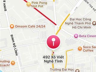 MT Xô Viết Nghệ Tĩnh, P25 – 11.02m x 26.2m – phù hợp building 7 tầng – gần Metro – 40 tỷ