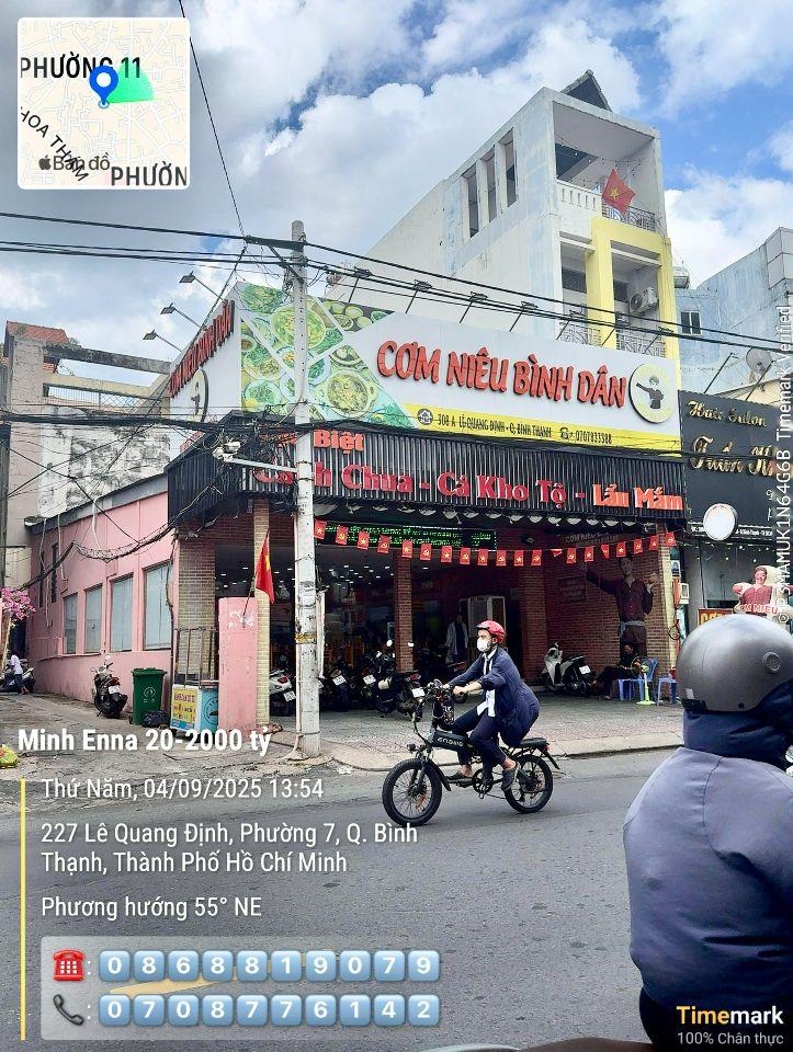 90 Tỷ! Bán Đất Lô Góc 2 Mặt Tiền Lê Quang Định – 247m² Nở Hậu 13.45m Xây Cao Tầng 