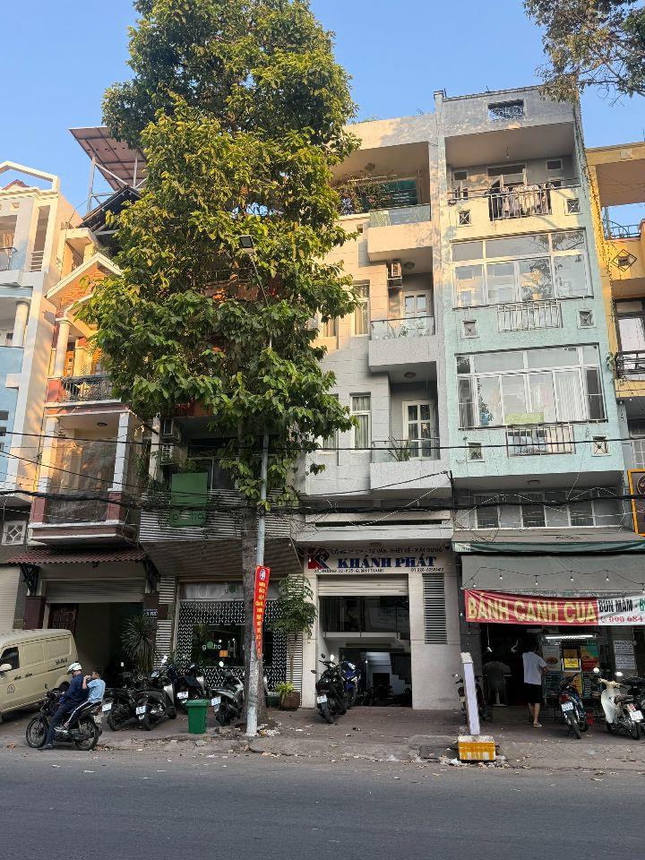 Bán nhà 80m² mặt tiền Nguyễn Gia Trí P.25 Bình Thạnh – Kết cấu bán hầm 4 tầng giá 23 tỷ