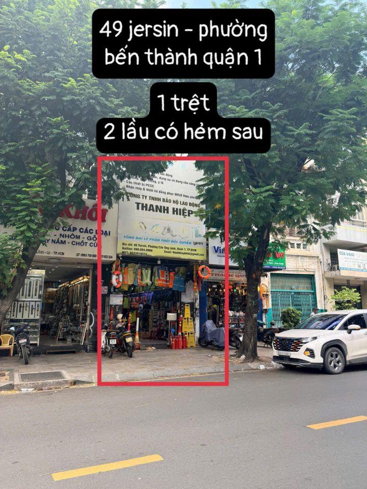 Bán nhà mặt tiền Yersin P. Bến Thành Q.1 – 68,32m² 3 tầng – Giá 40 tỷ