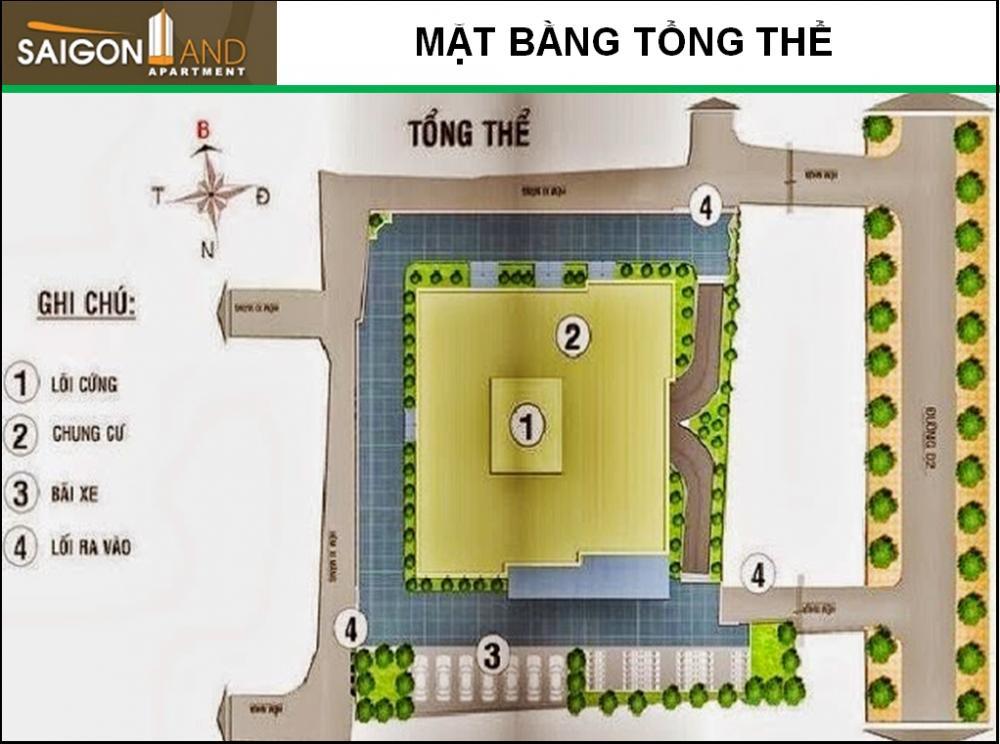 Bán căn hộ cc saigonland ( sau lưng dh hutech) 3pn=5ty6  0909 630 *** sang