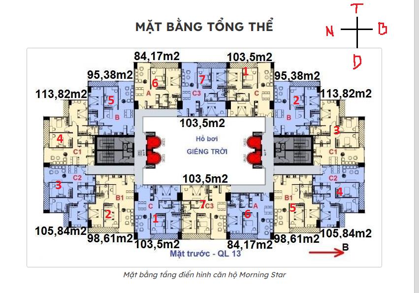 Chủ cần bán ch the morning star ql13. 3pn = 6 tỷ.  0909 630 *** sang