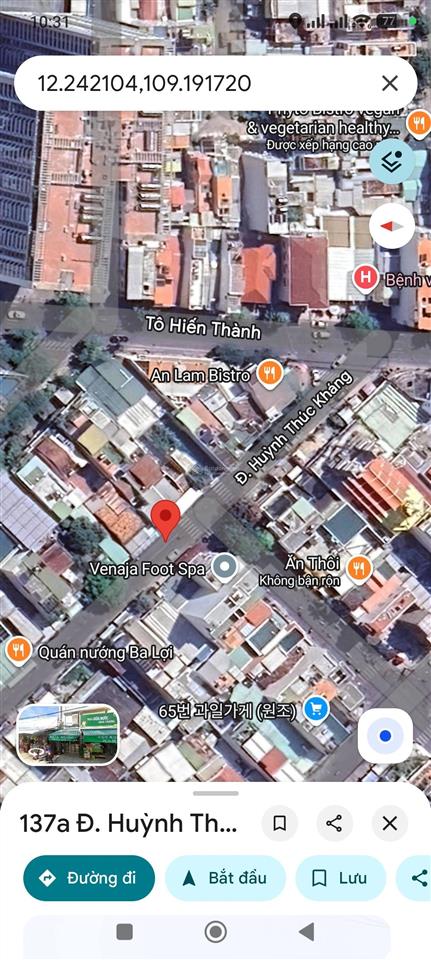 Bán nhà ngay đường huỳnh thúc kháng, ngay chợ xóm mới, vị trí vàng kinh doanh