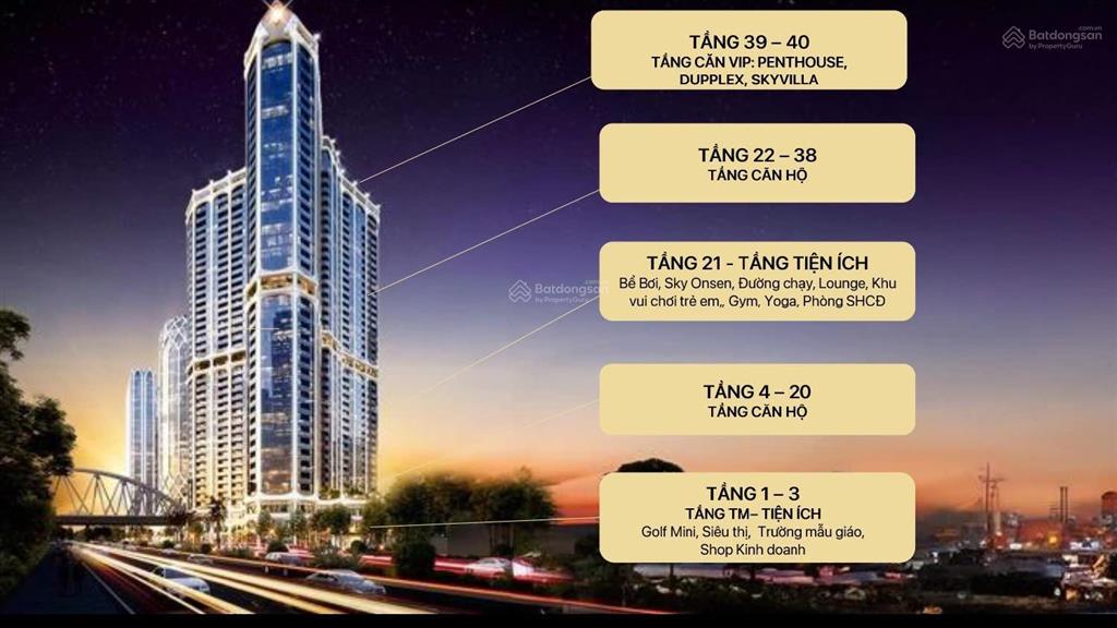 Căn hộ 2,5 phòng ngủ 89,2m2 giá 5,2 tỷ golden crown hải phòng