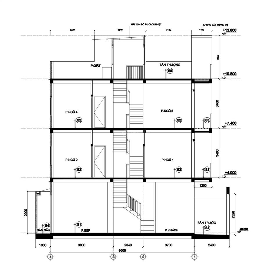 Bán nhà trục chính 1trệt 2lầu + 2 sân thượng đường số 1 long trường, quận 9 shr hoàn công đủ