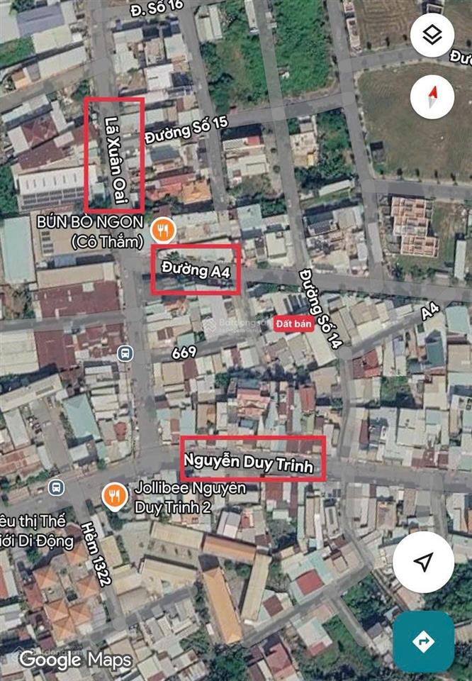 Bán nhanh lô đất 1/ đường a4 khu đô thị đông tăng long, nguyễn duy trinh. dt 76m2 giá đầu tư