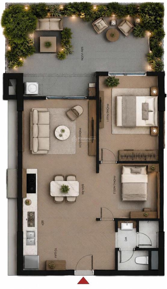 Độc quyền căn sân vườn 98,2m2 giá chỉ 2.7 tỷ (đã bao gồm vat và kpbt)