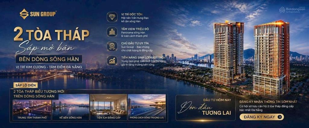 Nổi bật căn góc 3pn trực diện sông  trọn vẹn tầm view xem pháo hoa quốc tế