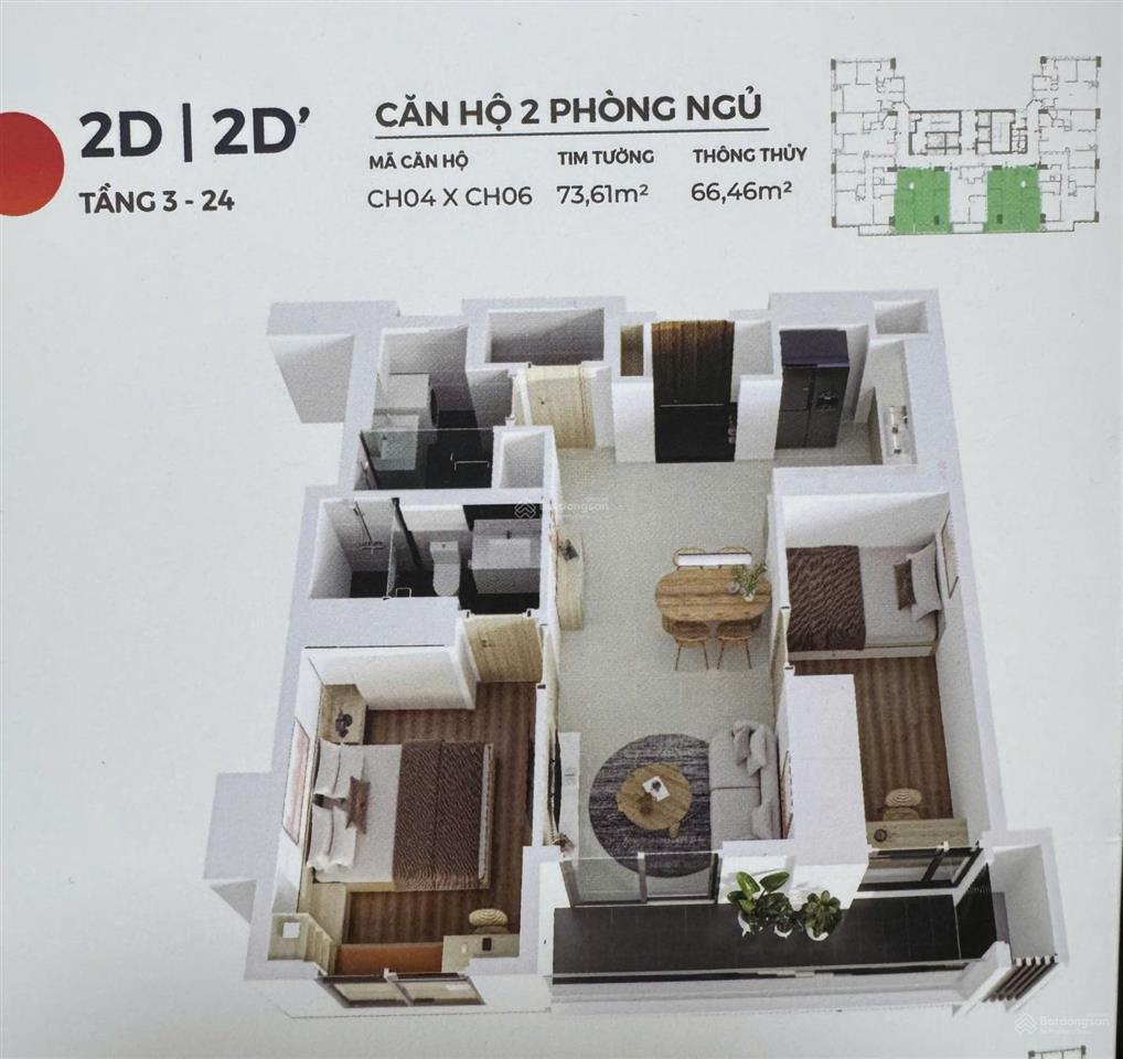 Bán căn hộ hiyori aqua tower, căn 2pn
