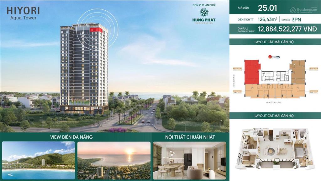 Siêu vip  căn hộ mặt biển mỹ khê  view biển, núi sơn trà