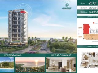 Siêu vip  căn hộ mặt biển mỹ khê  view biển, núi sơn trà