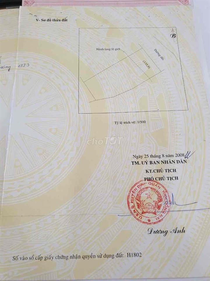Cần ra lô đất mặt tiền chợ kinh doanh sầm uất cách cầu thanh sơn 300m