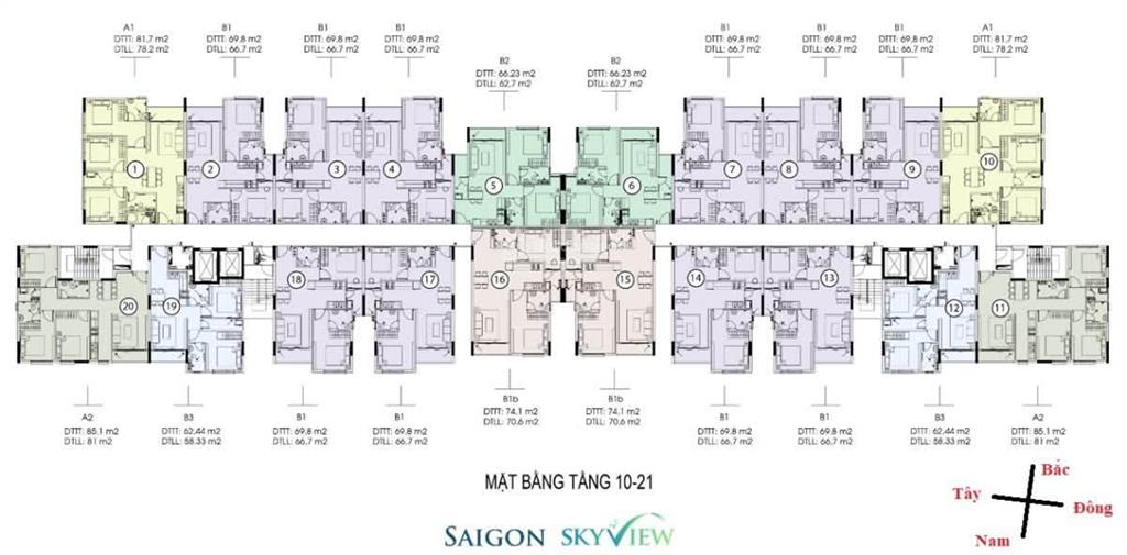 Bán suất mua căn hộ saigon skyview q8, căn 70m2 giá 4,35 tỷ.  0768 713 ***
