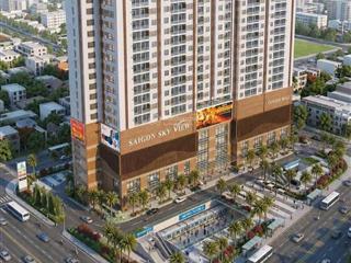 Bán căn 2pn cc saigon skyview q8, dt 70m2 giá 4,450 tỷ, ngân hàng hỗ trợ 70%