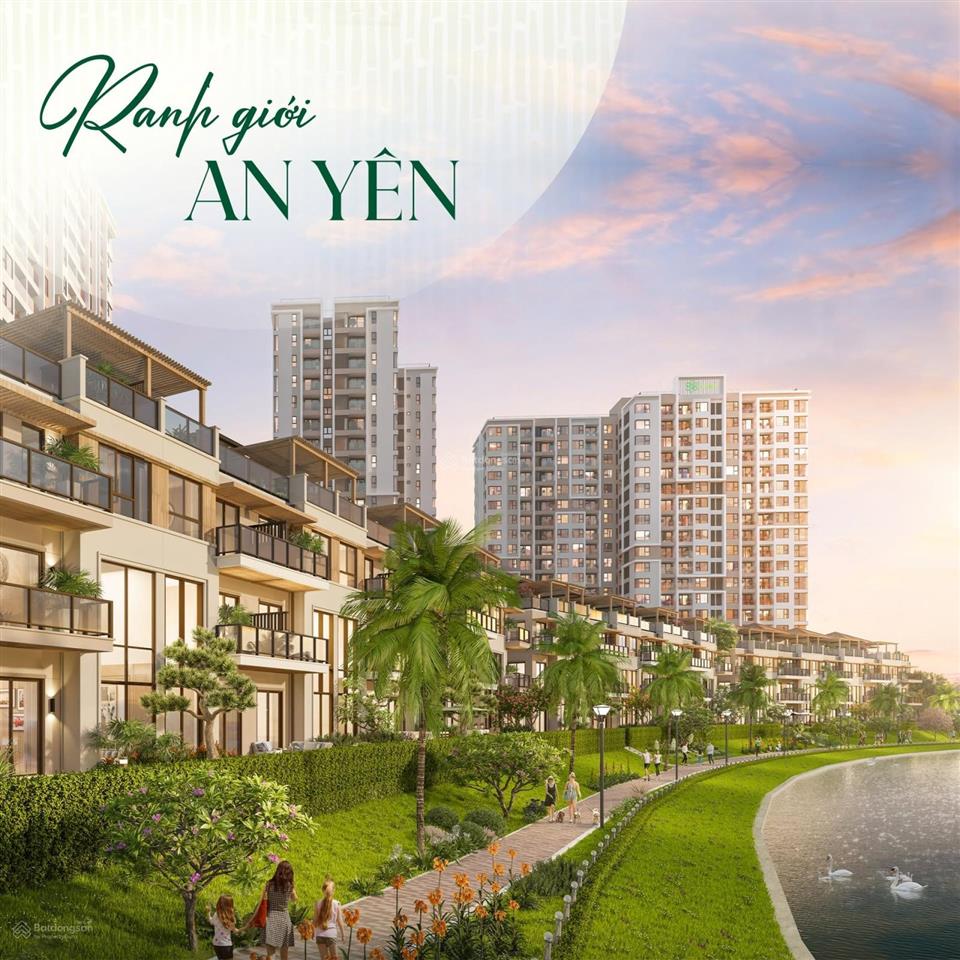 Biệt thự phố trellia cove, khu liền kề giới hạn sang trọng kđt mizuki park, 2 mặt view sông