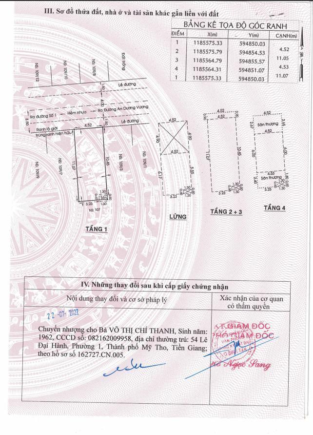 Bán nhà mặt phố 4 tầng đường an dương vương 4,5m*11m, full nội thất giá 7,5 tỷ.  0768 713 ***