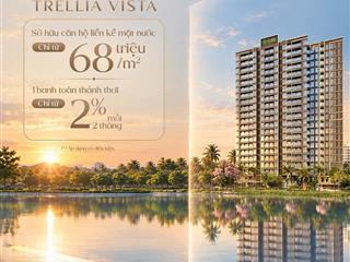 Chỉ 450tr sở hữu ngay căn hộ trellia vista, khu căn hộ cao cấp ven sông thuộc kđt mizuki park