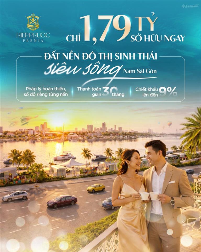 Đất nền cảng hiệp phước 1,79 tỷ 80m2 thanh toán linh hoạt 30 tháng, sổ sẵn  tư vấn