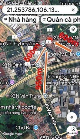 Bán đất 100 m2 tại khu công nghiệp đình trám bắc ninh