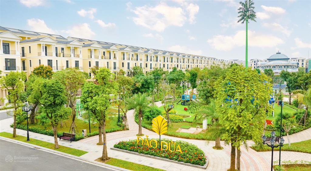 Bán liền kề góc đảo dừa đd01, 132m² giá 20.981 tỷ gần công viên, có nhà để xe, vị trí siêu đẹp