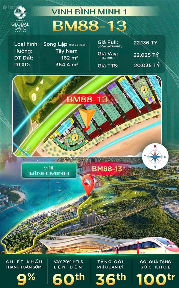 Song lập đẳng cấp nhất vịnh bình minh  bm8813