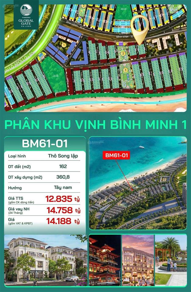 Đẳng cấp bm6101 biệt thự ven biển hạ long quỹ hàng hiếm "chậm là mất"
