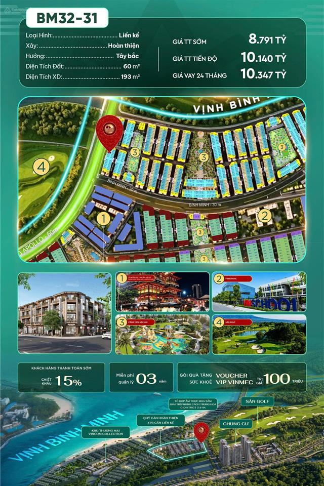 Liền kề hoàn thiện bm3231 cơ hội sở hữu nhà ở ngay trung tâm vinhomes