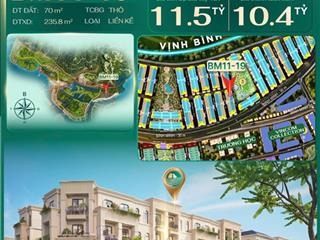 Liền kề góc đẹp cạnh vincom collection, tâm điểm kinh doanh tại vinhomes global gate hạ long