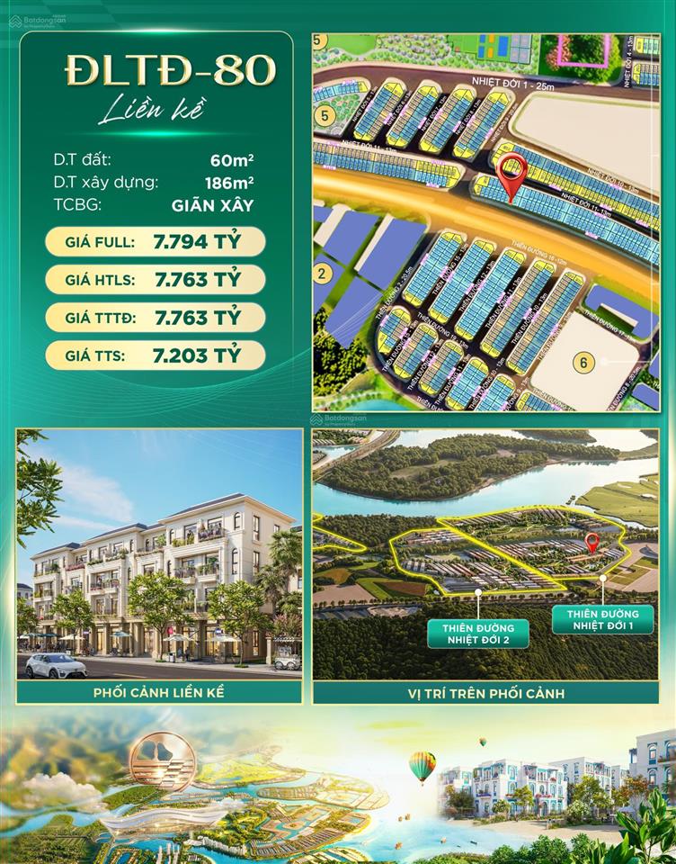 Ra mắt căn liền kề đẹp đltđ80 tâm điểm phân khu thiên đường nhiệt đới
