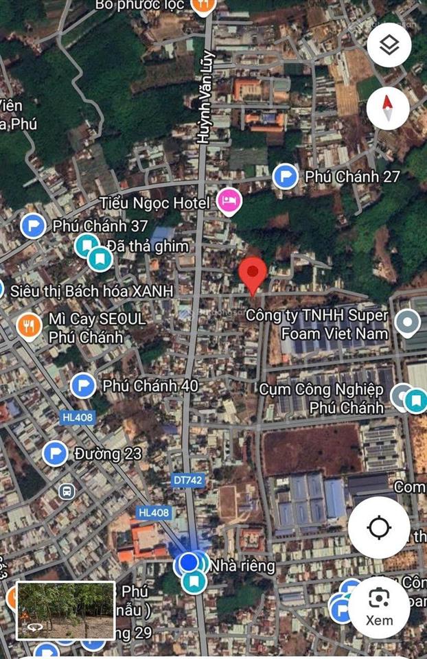 Bán đất tại đường phú chánh 25, 270m² mặt tiền 10m ngay chợ kcn