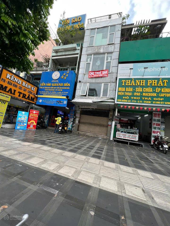 Góc 3 mặt tiền ba tháng hai, phường 14, quận 10. diện tích 4x25m gía 36 tỷ