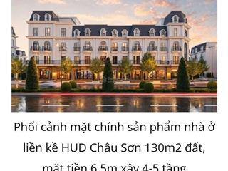 Chính thức ra quỹ hàng đợt 1 dự án hud châu sơn chỉ từ 45 triệu cả đất và xây   0906 289 ***